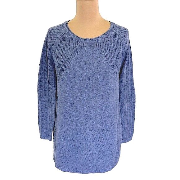 J Jill Sweater Tunic Small Blue Long Sleeve - Picture 1 of 12
